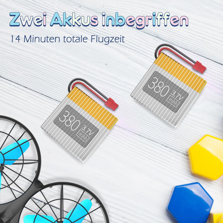 Kinder-Drohne Mini mit Antikollision und Handsteuerung Blau - Bild 8