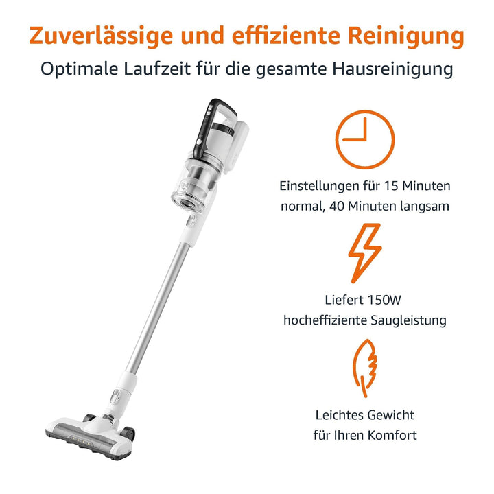 Akku-Staubsauger 2-in-1 mit DC-Motor 150W 0,7 l Behälter - Bild 3