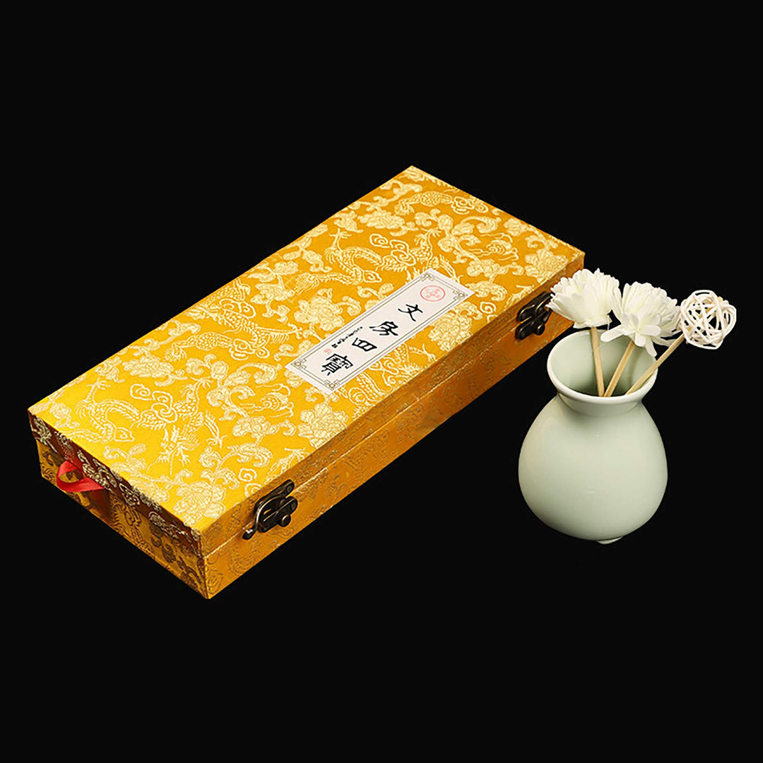 Kalligraphie-Set Chinesisch 10-teilig mit Pinseln, Tuschestein &amp; Etui - Bild 5