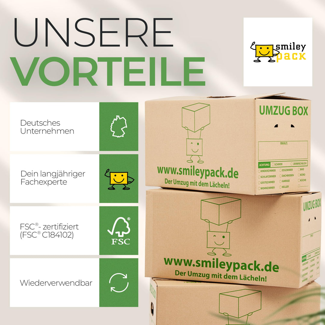 Umzugskartons gross 620x300x330mm 57L Schmetterlingsboden 50 Stück - Bild 7
