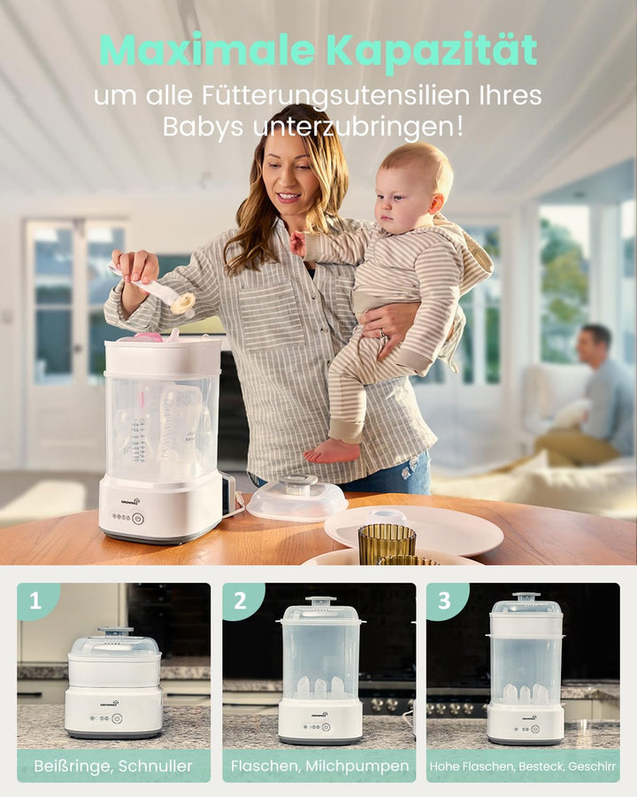 Babyflaschen Sterilisator mit Trockner 5-in-1 für 5 Flaschen - Bild 5