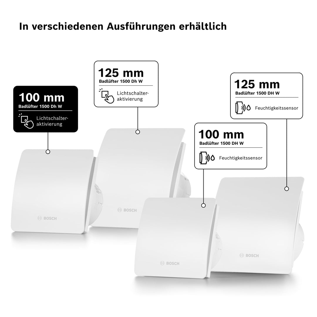 Badlüfter 100 mm mit Lichtschalter-Steuerung und Rückschlagventil - Bild 7