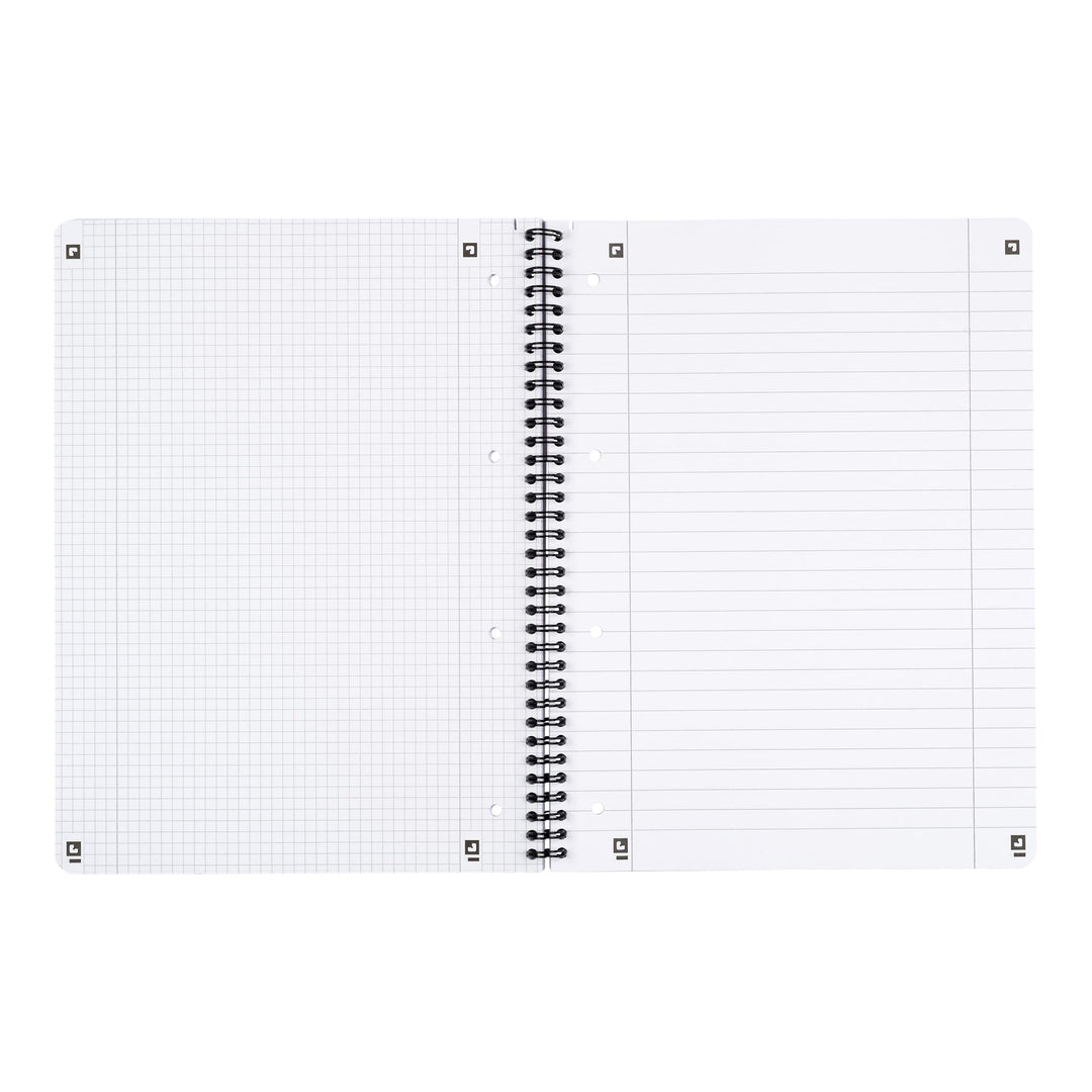 Collegeblock A4 kariert &amp; liniert 80 Blatt Spiralbindung 10er-Set - Bild 3