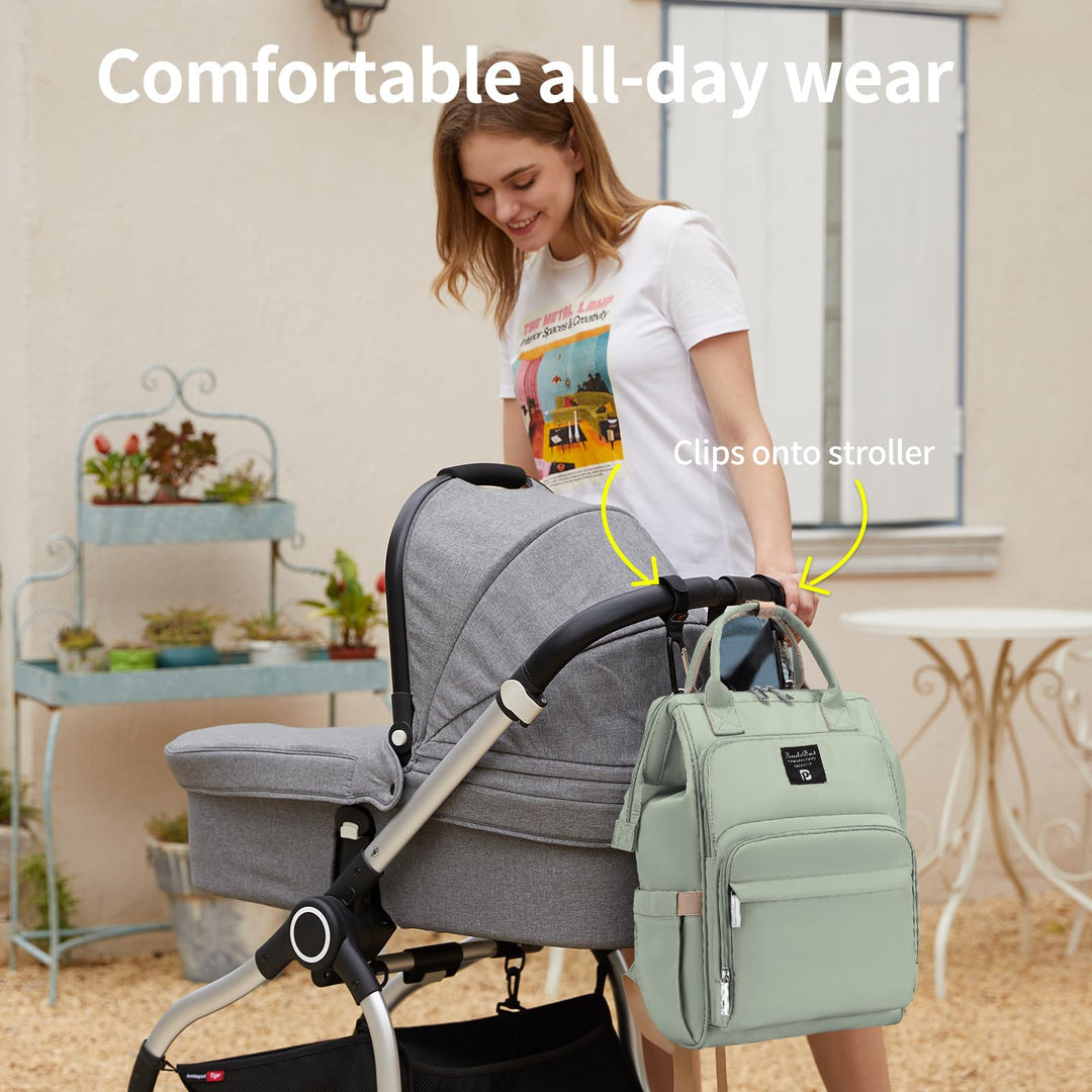 Wickelrucksack wasserdicht mit Wickelunterlage und Isoliertaschen - Bild 6