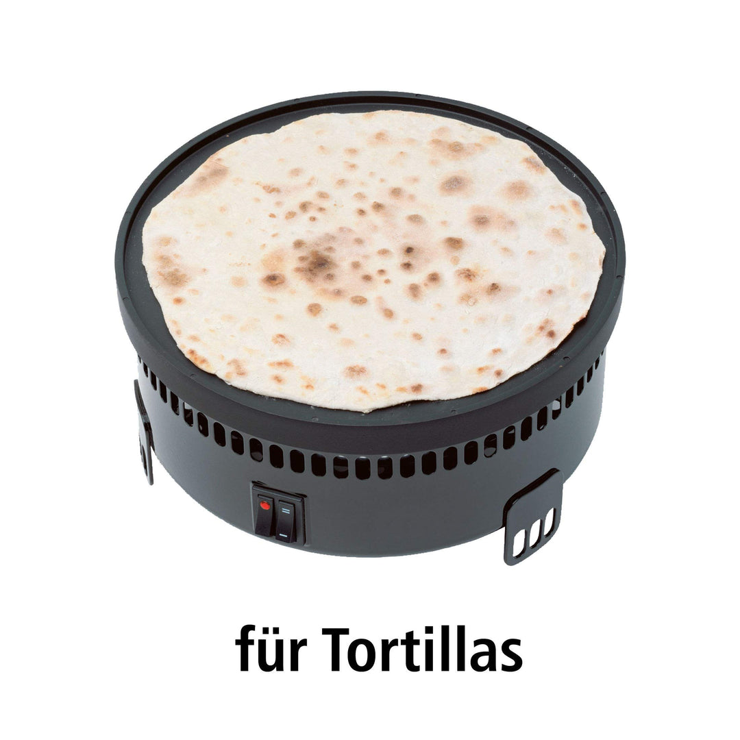 Tischgrill mit Marroniofen, Crêpes-Platte und Grillrost Multifunktion - Bild 5
