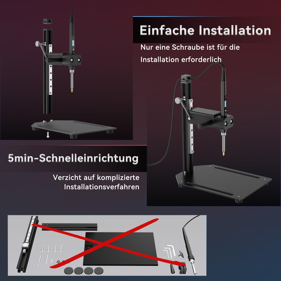 Gewindeeinsatz-Einpresswerkzeug 80W Lötkolben Aluminium 3D-Druck - Bild 3