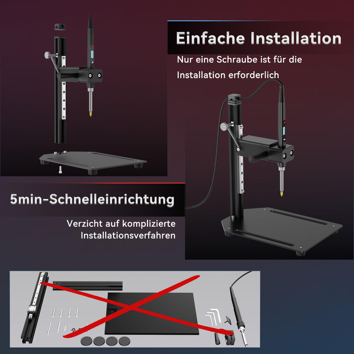 Gewindeeinsatz-Einpresswerkzeug 80W Lötkolben Aluminium 3D-Druck - Bild 3