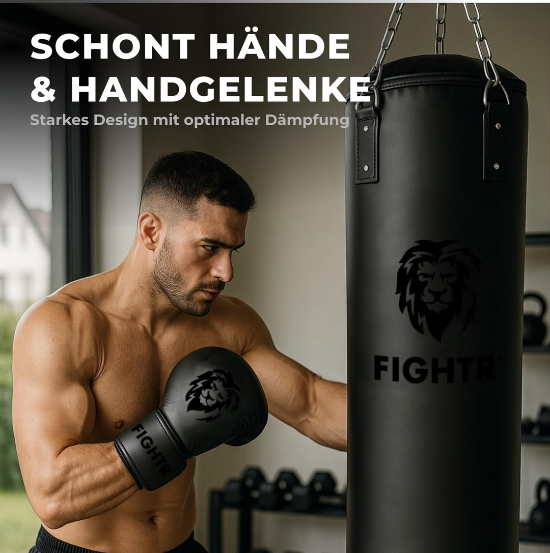 Boxsack gefüllt PU-Leder mit 4-Punkt-Stahlkette für Kampfsport - Bild 5