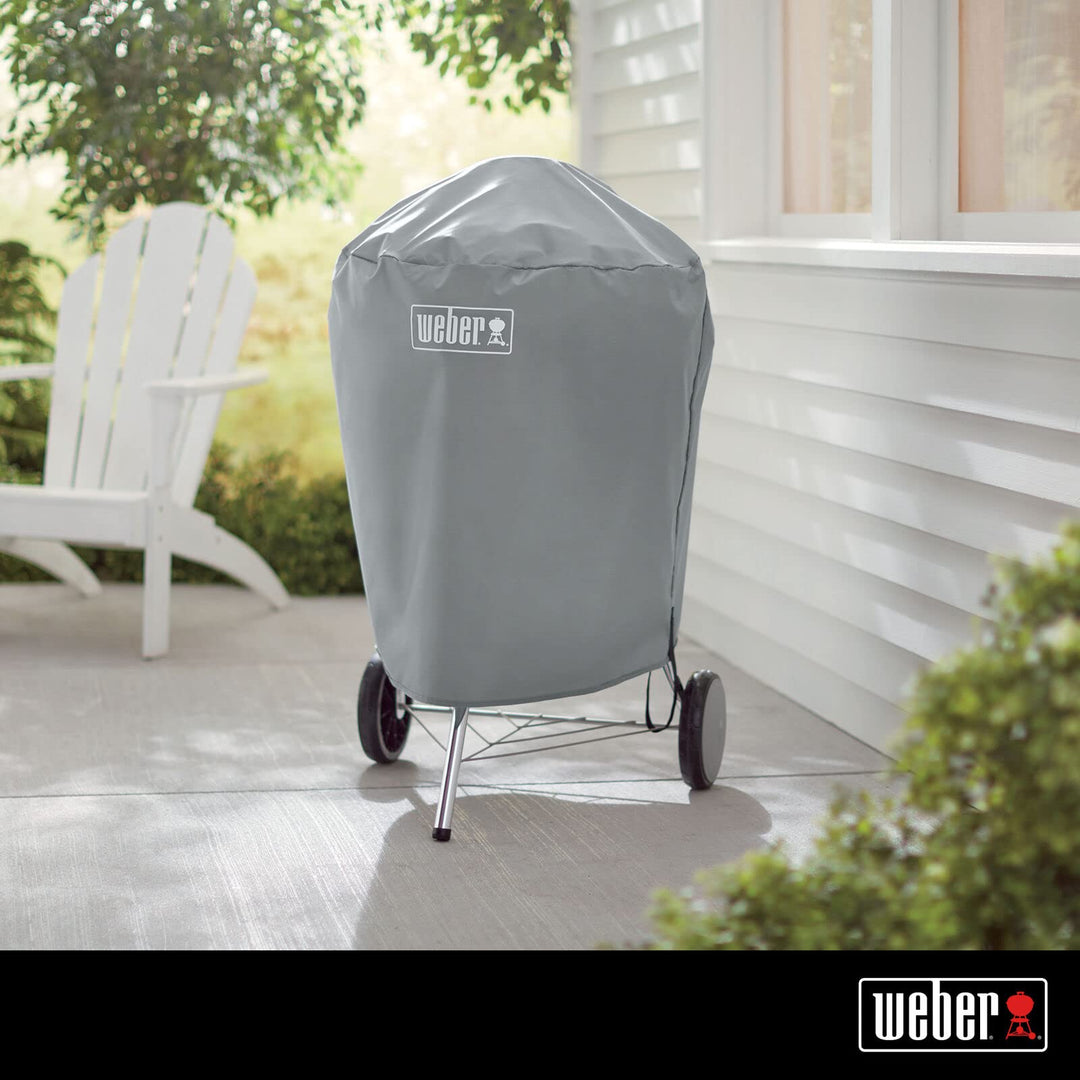 Grillabdeckung Holzkohlegrill 57 cm wasserabweisend Grau - Bild 2