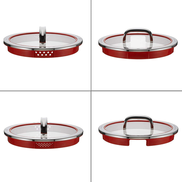 Topfset Induktion 5-teilig Edelstahl poliert mit 4-Funktion-Glasdeckel - Bild 6