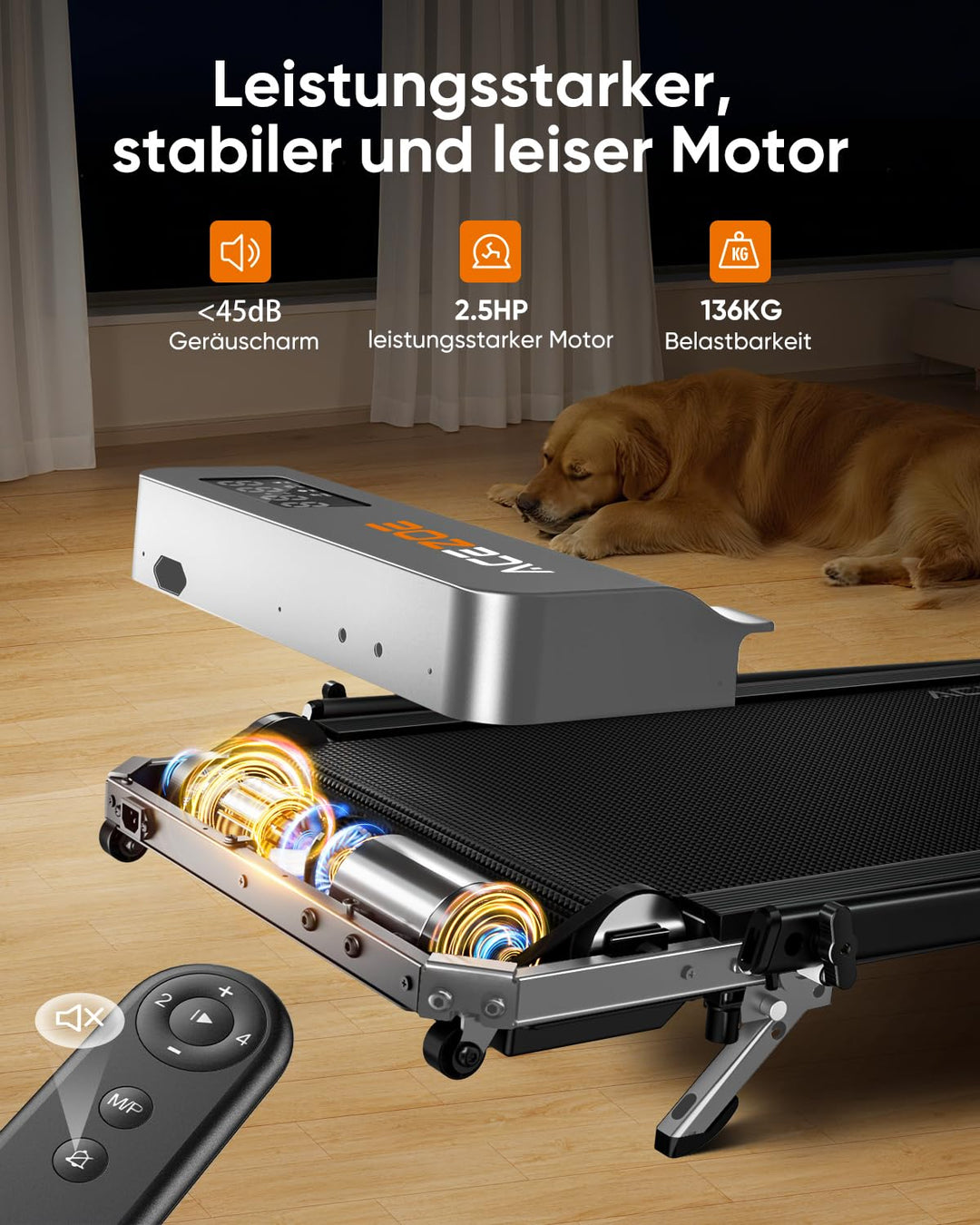 Laufband klappbar mit Steigung 10% 6-in-1 bis 135 kg - Bild 7