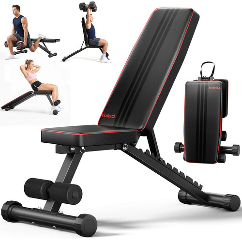 Hantelbank verstellbar klappbar 300 kg 11 Positionen Home Gym