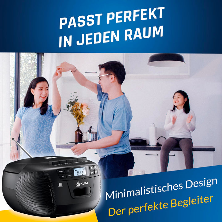 Boombox mit CD-Player, Kassette, Radio &amp; Bluetooth 5.1 - Bild 7