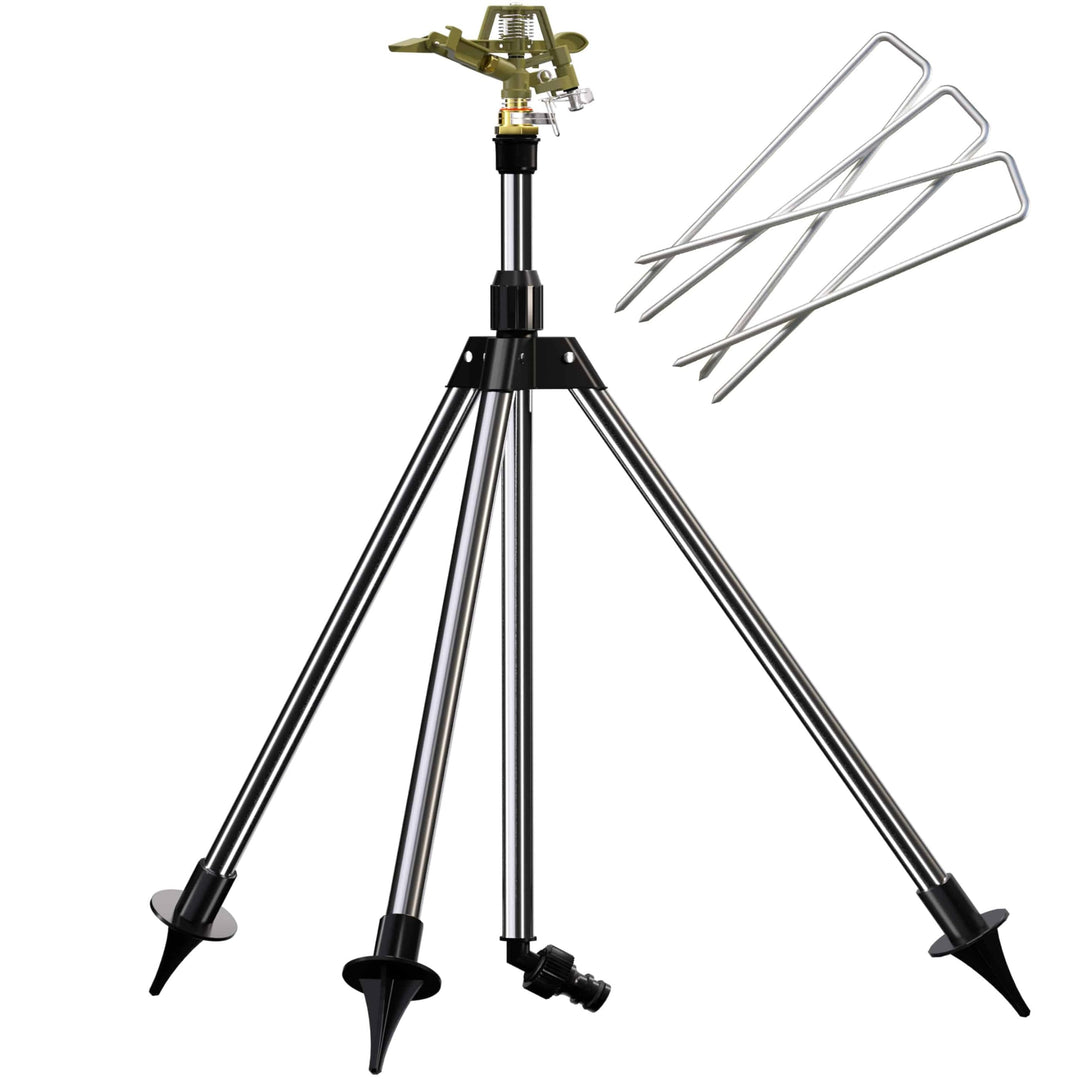 Rasensprinkler mit Teleskopstativ 50–97 cm bis 450 m² Fläche