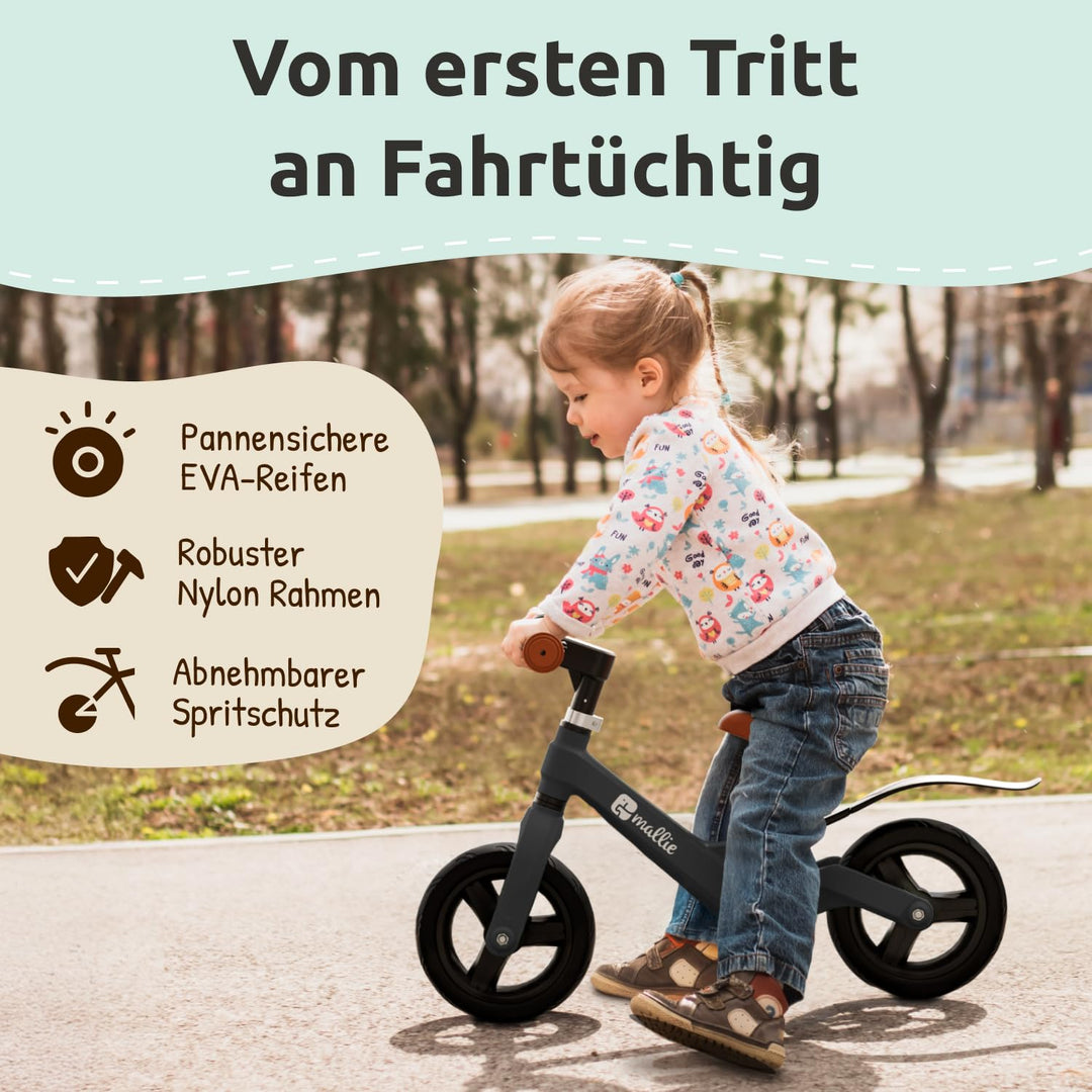Laufrad Kinder ab 2 Jahre mit Klingel und Spritzschutz höhenverstellbar - Bild 2
