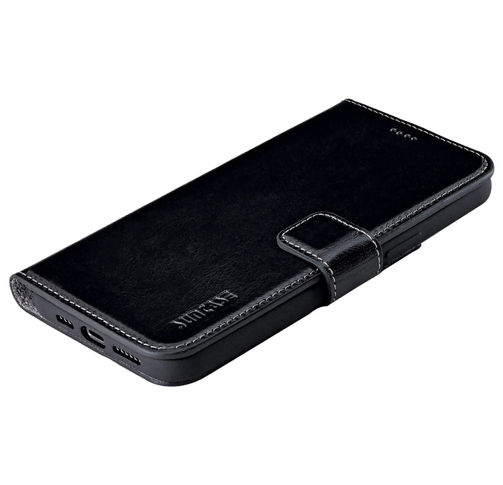 Handy-Lederhülle iPhone 12 mini Echtleder Slim mit 3 Kartenfächern - Bild 6