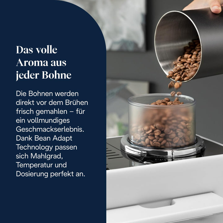 Kaffeevollautomat 16 Spezialitäten Touch-Display Weiss mit Milchschaum - Bild 5