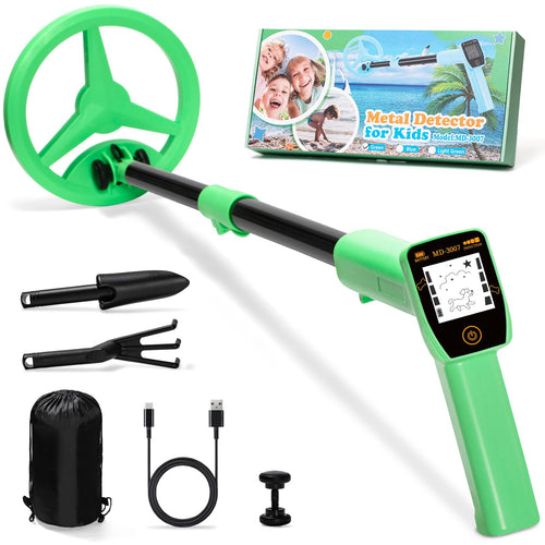 Metalldetektor Kinder faltbar USB-aufladbar LCD-Display 60-86cm