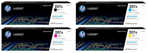 Toner-Set 4er HP 207A Schwarz Cyan Gelb Magenta fuer Color LaserJet Pro