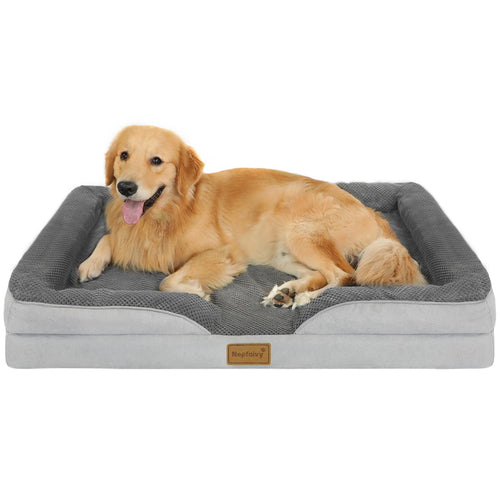Orthopädisches Hundebett mit Rand 111x80cm für grosse Hunde