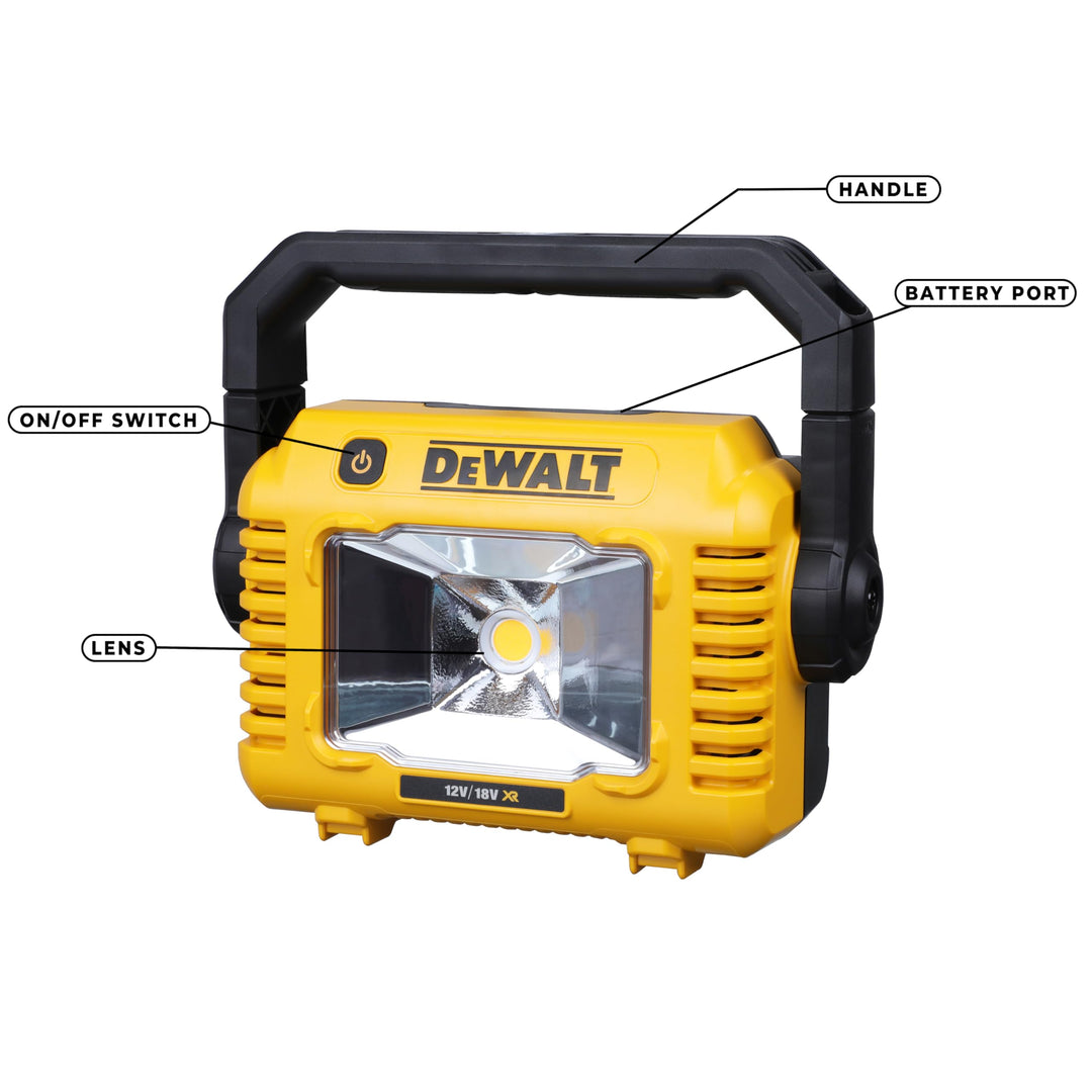 Akku-Baustellenleuchte 18V 2000 Lumen IP54 stufenlos verstellbar - Bild 2