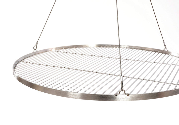 Grillrost Edelstahl 304 rund 60 cm für Schwenkgrill mit Seil - Bild 2