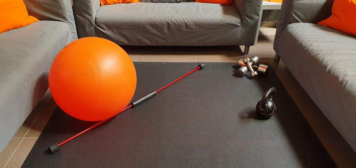 Fitnessmatte XXL rollbar 160x120cm für Yoga &amp; Sport schwarz - Bild 7