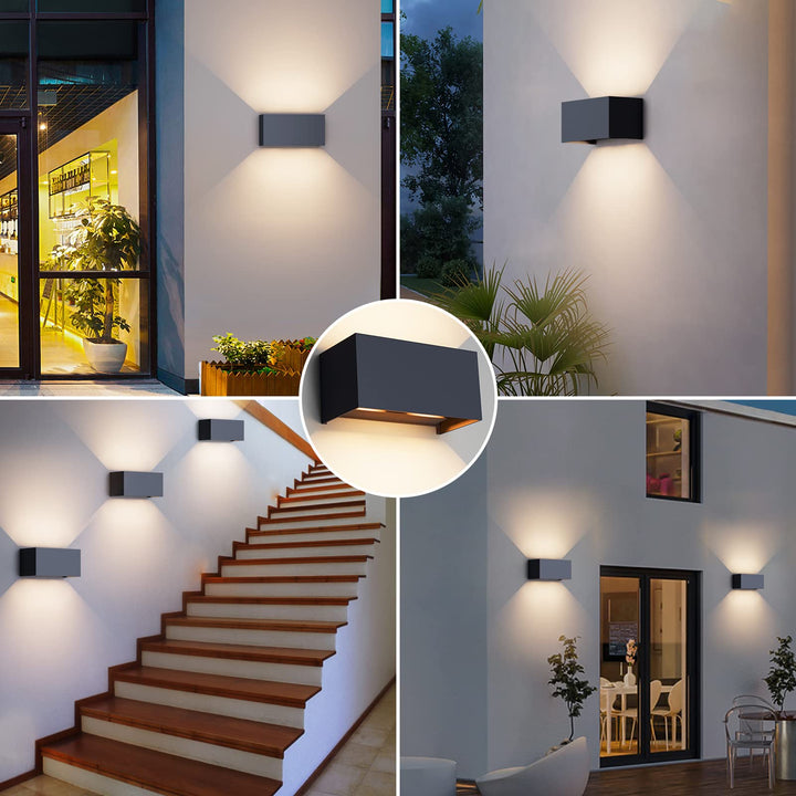 Aussenwandleuchte LED 24W Anthrazit IP65 Warmweiss 2700K - Bild 5