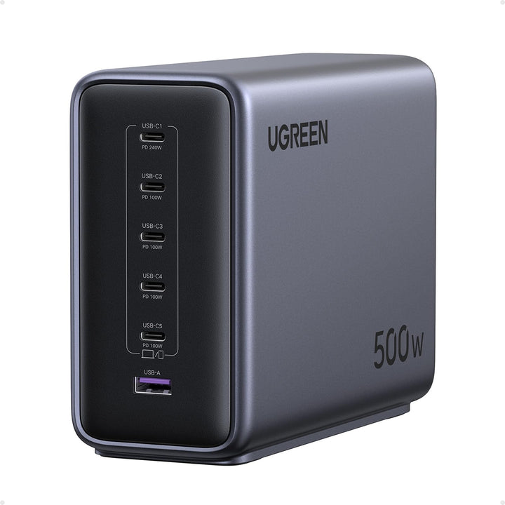 USB-C Ladegerät 6-Port 500W GaN PD 3.1 240W Einzelport