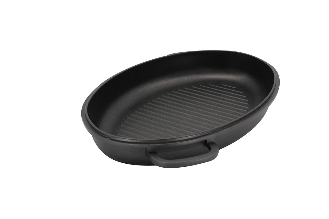 Aluguss-Bräter 38 cm mit Grilldeckel 2-in-1 für Ofen und Herd - Bild 2