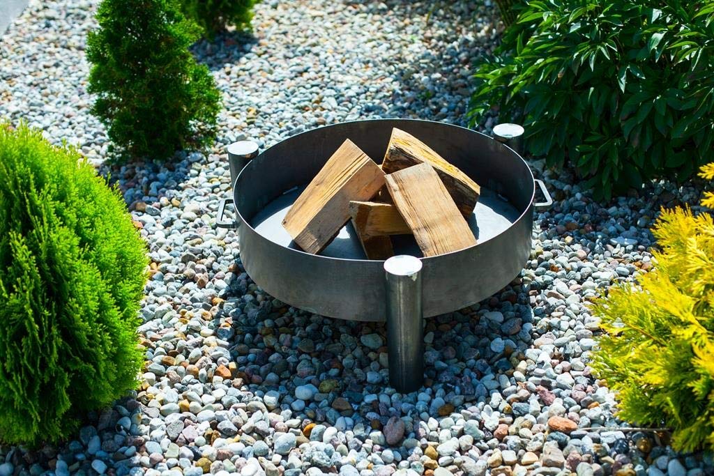 Feuerschale Rohstahl 80 cm mit Griffen für Terrasse &amp; Garten - Bild 4