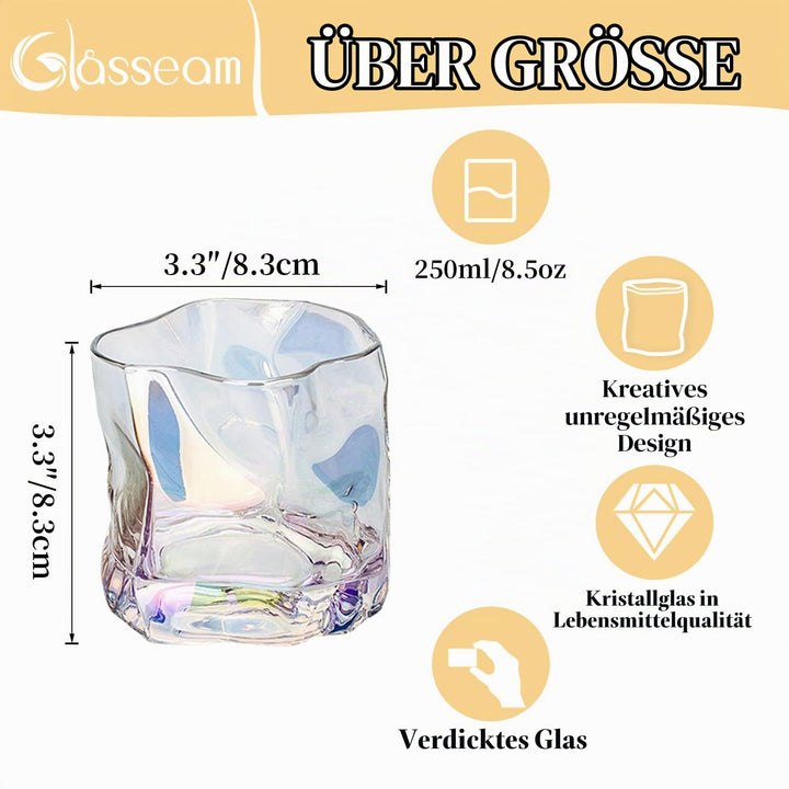 Whisky Tumbler Gläser 6er-Set mit Rillenstruktur für Bar &amp; Zuhause - Bild 5