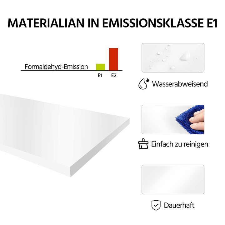 Überbauschrank Waschmaschine WC 180 cm Hochschrank MDF Weiss - Bild 7
