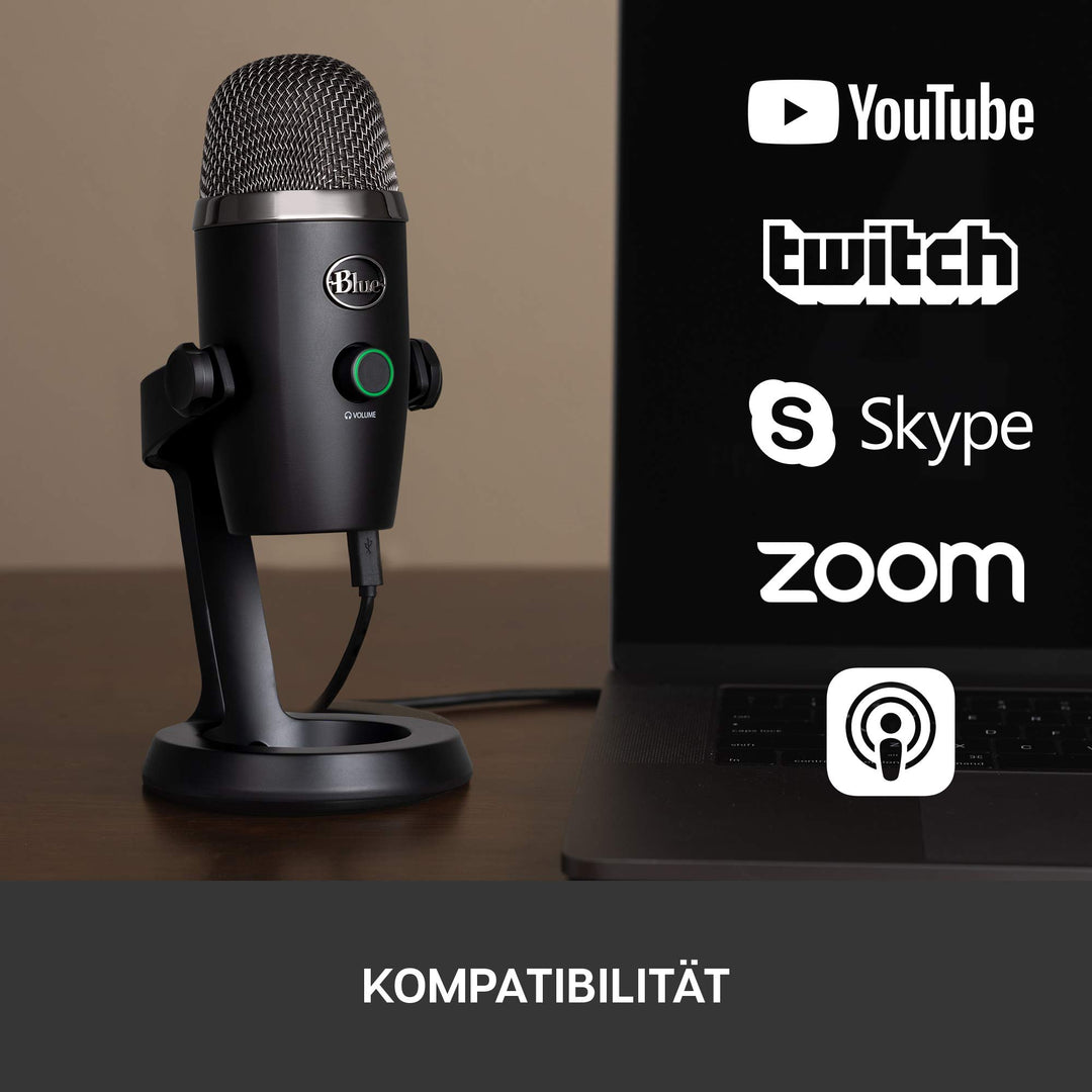 USB-Mikrofon 24-Bit mit 2 Kapseln für Streaming &amp; Podcast - Bild 11