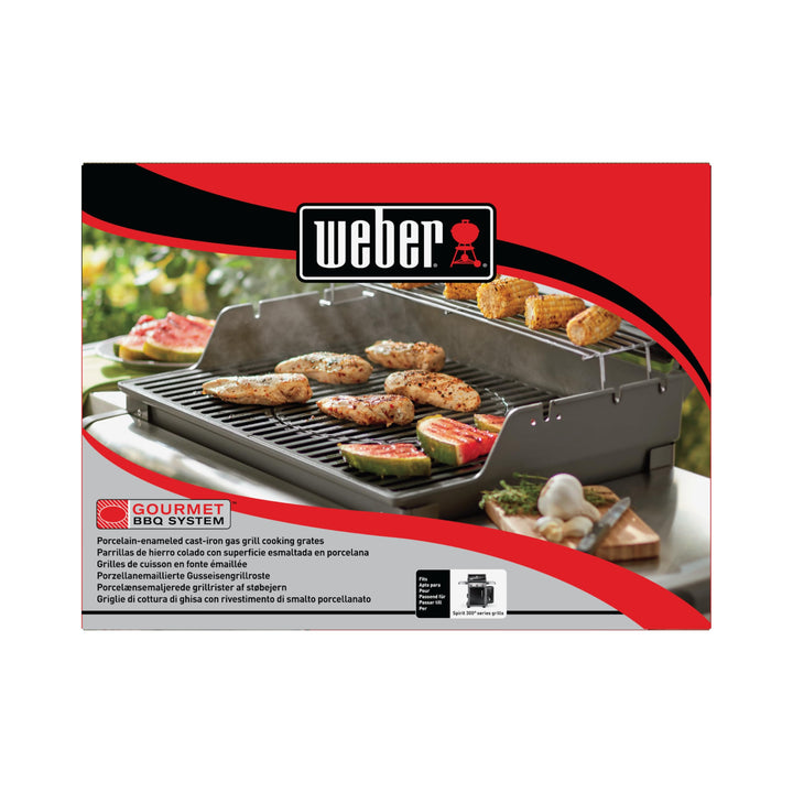 Grillroste Gusseisen für Weber Spirit 300/400 Gourmet BBQ System - Bild 7
