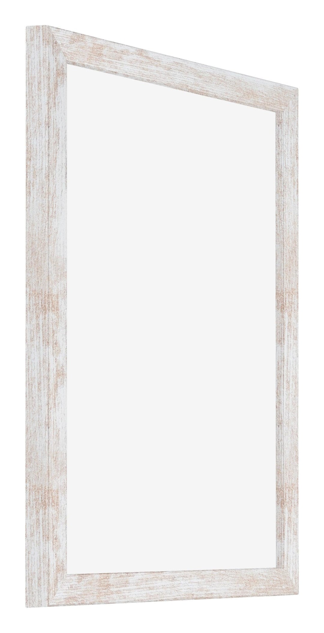 Bilderrahmen 45x60 cm White Wash MDF entspiegeltes Kunststoffglas - Bild 2