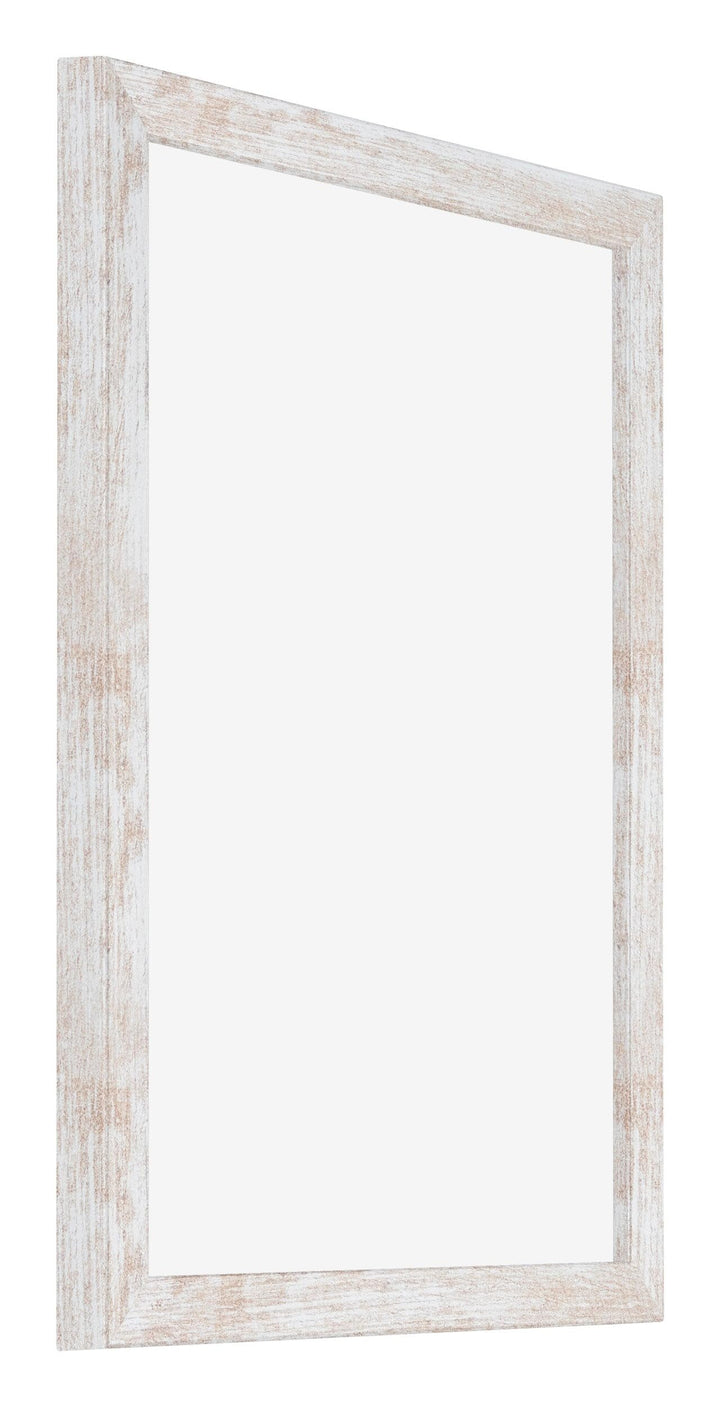 Bilderrahmen 45x60 cm White Wash MDF entspiegeltes Kunststoffglas - Bild 2