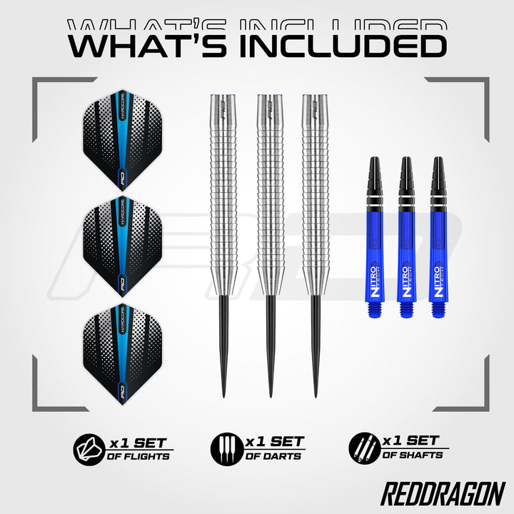 Steel-Tip Darts 85% Wolfram 23g mit Flights und Schäften - Bild 2