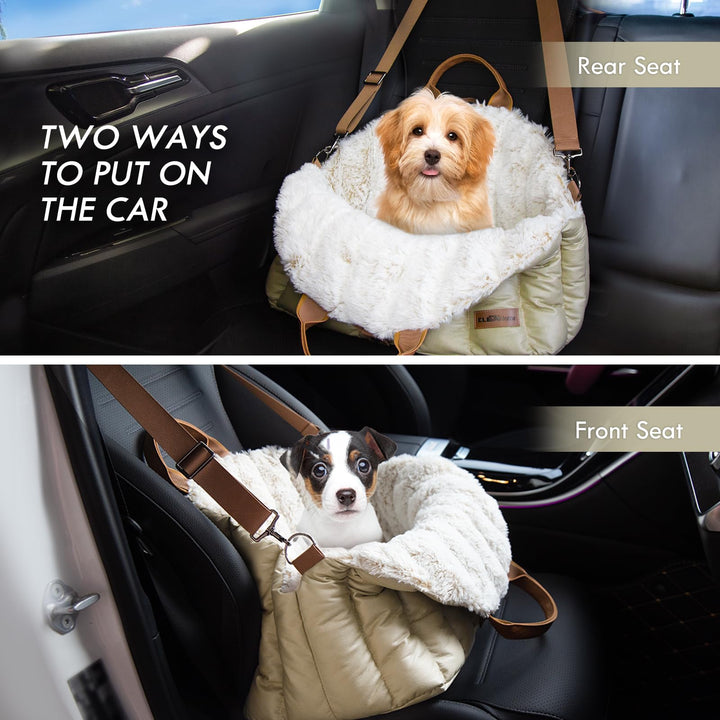 Hundetasche 3-in-1 Fleece als Autositz Bett und Tragetasche bis 4,5 kg - Bild 2