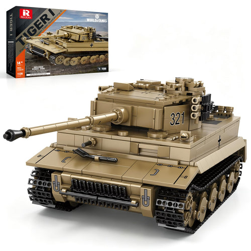 Panzer Bausatz Tiger I World of Tanks 1:28 mit 1138 Teilen