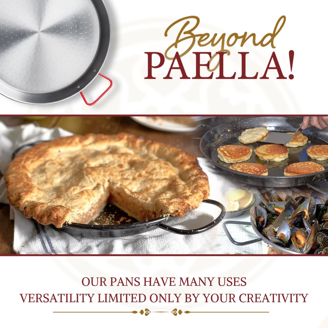Paella Pfanne Karbonstahl 55 cm für 7–12 Personen - Bild 5