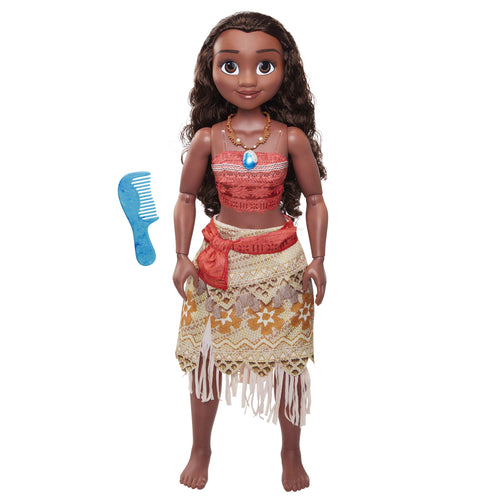 Disney Vaiana Spielpuppe 80 cm beweglich mit Kamm und Halskette