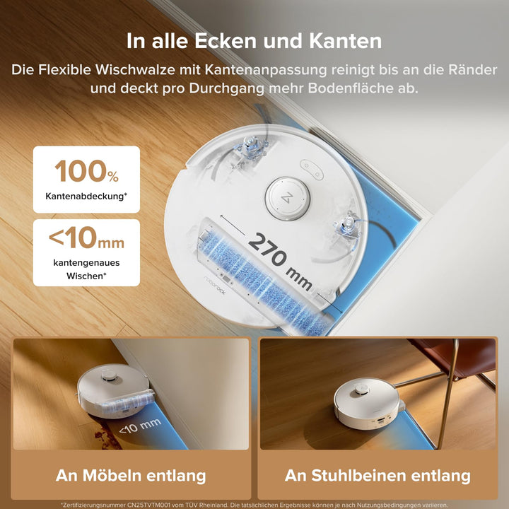 Saug- und Wischroboter 20.000 Pa mit Selbstreinigung und LiDAR - Bild 3