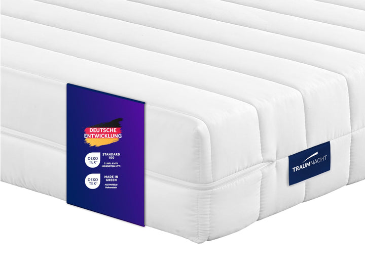 Rollmatratze 7-Zonen Kaltschaum 140x200 cm Duo-Härtegrad H2+H3