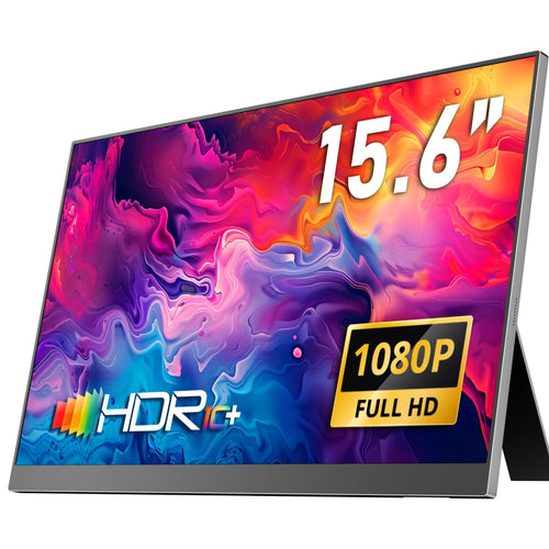 Tragbarer Monitor 15,6 Zoll Full HD IPS für Laptop und PC
