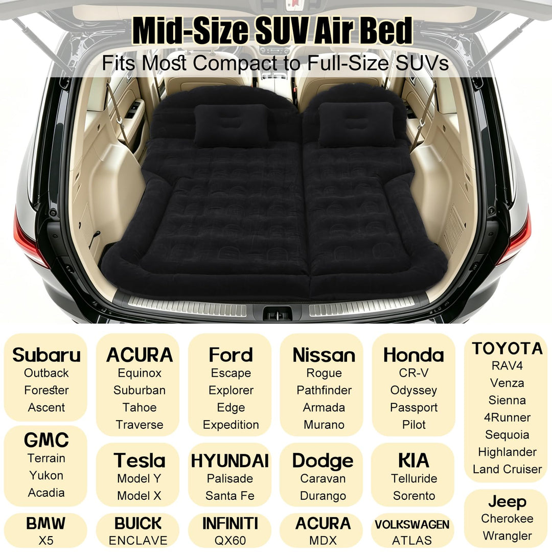 Auto-Luftmatratze SUV aufblasbar 175x130cm mit Elektropumpe - Bild 4