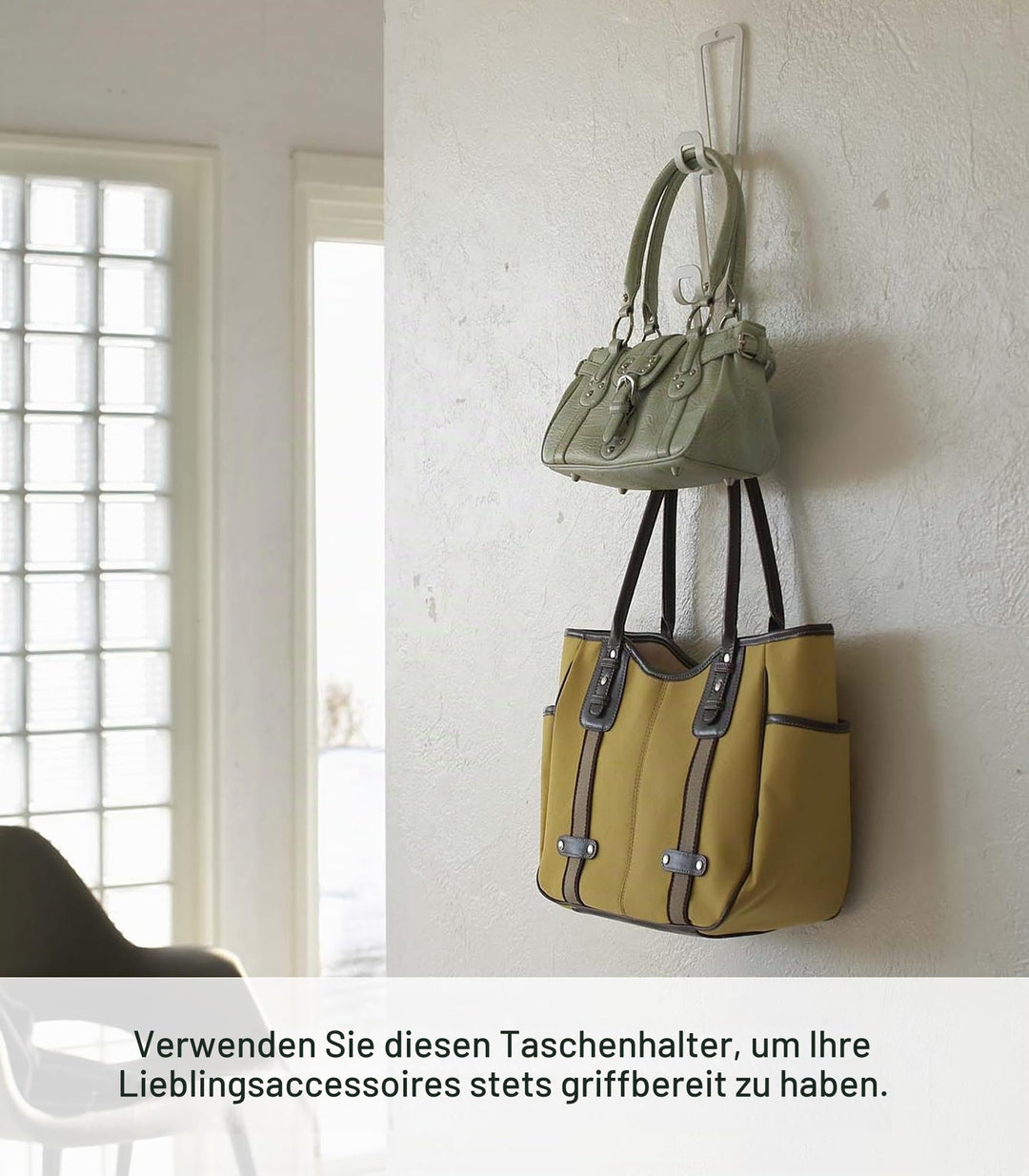 Taschengarderobe zum Hängen modular erweiterbar Weiss - Bild 5