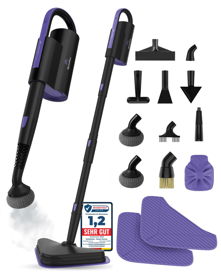 Dampfreiniger 16-in-1 mit 13 Aufsätzen, 120°C, für Böden, Bad &amp; Küche