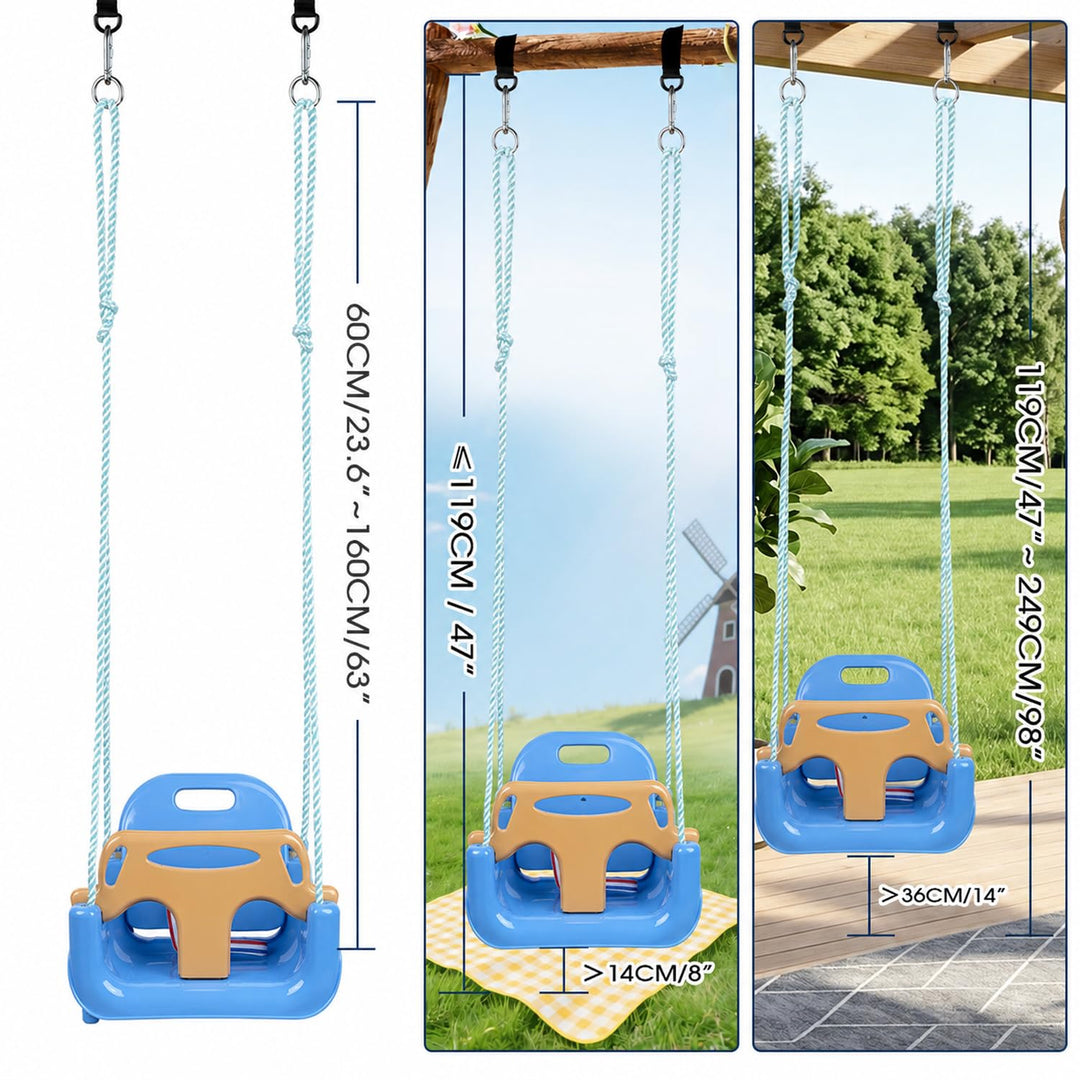 Kinderschaukel 3-in-1 Indoor Outdoor verstellbar 6 Monate bis 6 Jahre - Bild 4