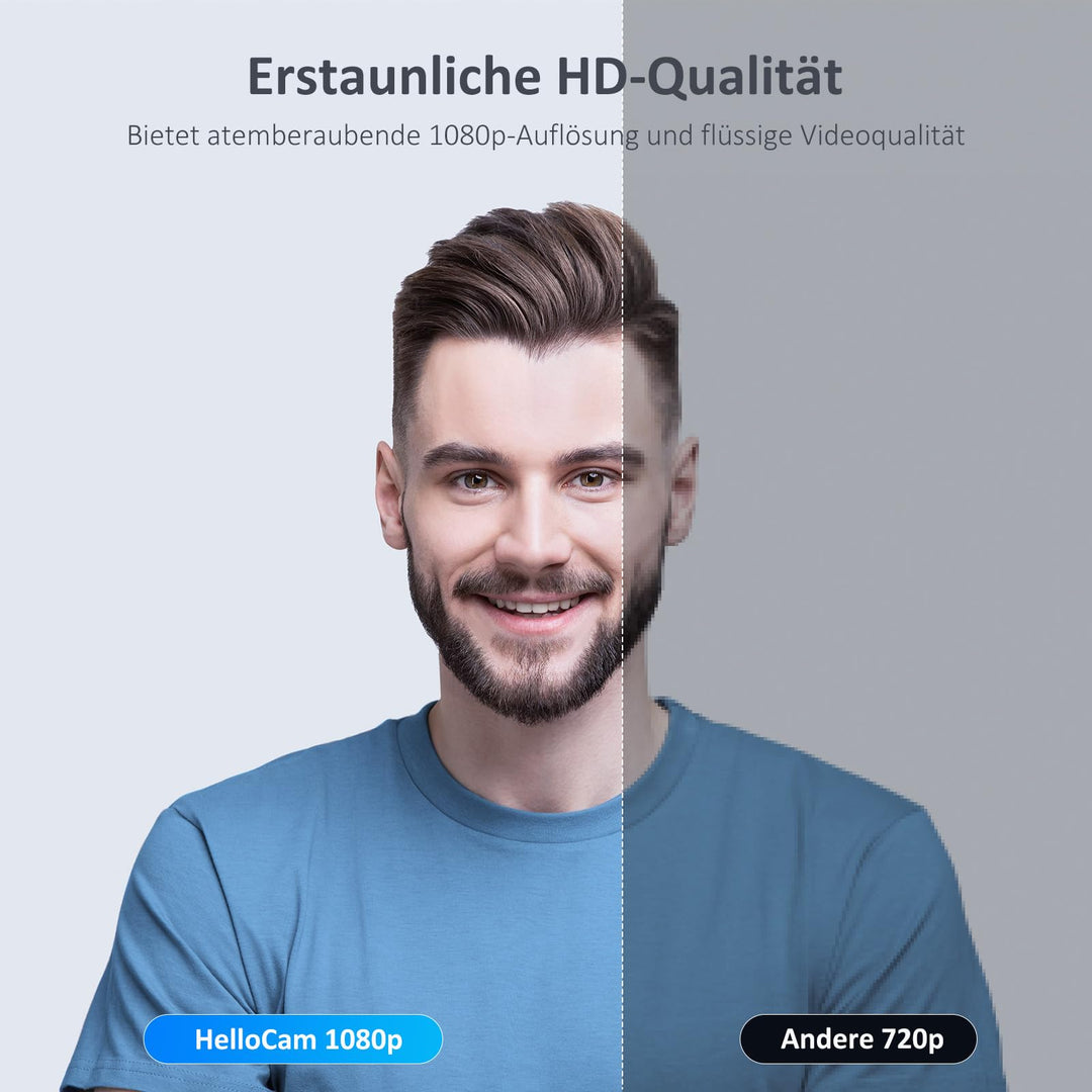 Webcam 1080p Full HD mit Windows Hello und Sichtschutzabdeckung - Bild 5